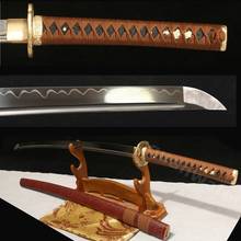 1095 Clay Tempered Blade Buffalo Horns Saya Japanese Samurai Sword Katana 2024 - buy cheap