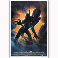 Hot New Aliens Classic Horror Movie-Silk Art Poster Wall Sicker Decoration Gift 2024 - buy cheap