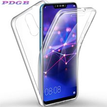 Capa protetora para smartphone, proteção frontal 360 graus para telefone inteligente, para huawei p smart mate 20, 10, lite, p20 pro plus, nova 3, 3i, y5, y6, y7, prime 2018, y9, honor 7a, 7c, 8x 2024 - compre barato