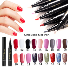 5ML One Step Nail Gel Polish 3 In 1 Nail Art Pen Soak Off UV LED Nail Lamp Shining Glitter Gel Lacquer No Need Top Base Coat 2024 - buy cheap