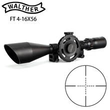 WALTHER FT 4-16X56 Hunting Riflescope Mil Dot Glass Etched Reticle Side Wheel Parallax Adjustment Turrets Reset Rifle Scope 2024 - buy cheap