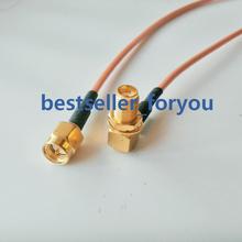 50cm SMA Female Right Angle to SMA Male RF Coaxial RG316  pigtail cable 2024 - buy cheap