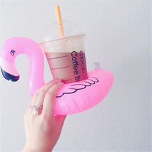 Rooxin Flamingo Inflatable Drink Holder Water Coaster Pool Float  Beer Drink Cup Holder Summer Beach Party Swimming Toys 2024 - buy cheap
