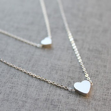 2018 new fashionable love heart necklace charm pendant Couple token gift gros collier femme eskitme kolye bijuterias pingente 2024 - buy cheap