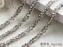 5040 AAA  Transparent gray Color Loose Crystal Glass Rondelle beads.2mm 3mm 4mm,6mm,8mm 10mm,12mm Free Shipping! 2024 - buy cheap