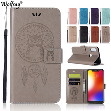 Funda de cuero con diseño de búho para Motorola Moto One, Funda de cuero con diseño de búho, para Motorola One 1, 5,9" 2024 - compra barato