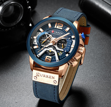 Relogio Masculino CURREN New Sport Chronograph Mens Watches Top Brand Luxury Leather Quartz Clock Waterproof Big Dial Watch Men 2024 - buy cheap