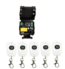 AC 220 V 1 channel RF mini Wireless Remote Control 1 * Receiver & 5* Transmitter 315 mhz or 433 mhz