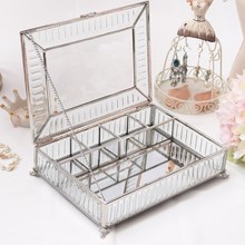 European Glass Jewelry Box Necklace Bracelet Earrings Ring Earrings Storage Box High Grade Jewelry Jewelry Display Box 2024 - buy cheap