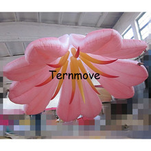 LED illuminated Lotus lily rose Inflatable Lighting Flower Product Party Decoration,wedding decorate flowers 2024 - buy cheap