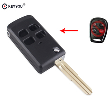 KEYYOU-Reemplazo de 4 botones para llave de coche, carcasa de llave remota plegable modificada, Fob, para Kia Spectra 5, Sorento Amanti, hoja derecha 2024 - compra barato