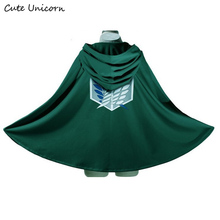 SALE Attack on Titan Cloak Shingeki no Kyojin Scouting Legion Cosplay Costume anime cosplay green Cape mens clothes 2024 - buy cheap