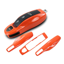 Funda de llave naranja de control remoto para coche, cubierta de llave modificada, reacondicionamiento de Porsche Boxster Cayman 911 Panamera Cayenne Macan, 3 uds. 2024 - compra barato