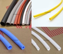 Flexible 1.7:1 Soft Silicone Heat Shrink Tubing Thick Wall 2500V 200℃ 1mm/2mm/3mm/4mm/5mm/6mm/8mm/10mm/12mm Diameter Blue/White 2024 - buy cheap