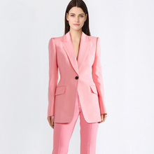 2019 New Women One Button Single Breasted Slim Fit Pant Suits Female Custom Made 2 Pieces Office Lady Outfit Tuxedos Suits 2024 - buy cheap