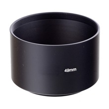 49mm black long Metal LENS HOOD for canon nikon For s&ny 49mm lens 2024 - buy cheap