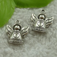 220 pieces antique silver angel charms 22x19mm #2932 2024 - buy cheap