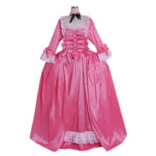 Vestido de baile cosplay personalizado l320, cosplay rosa de maria, rococo, manga antoinette, 18 ° século com máscaras 2024 - compre barato