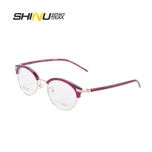Senhoras mulher óculos de miopia prescrição ultraleve tr90 armação óptica pode instalar lente oculos feminino tr3003 2024 - compre barato
