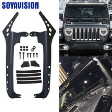 52" Aluminum Led light bar Roof Bumper Mounts bracket Car Led bar Lamp Holder for Jeep Wrangerl JL 2018 2019 2024 - compre barato