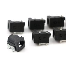 10Pcs/lot DC-050 Black DC Power Jack Socket Connector DC005 5.5*2.1mm 2.1 Socket Round the Needle Wholesale 2024 - buy cheap