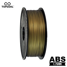 Topzeal filamento de impressora 3d de 1.75mm 1kg, material de filamento abs cor bronze 2024 - compre barato