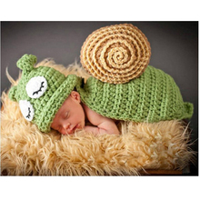 Crochet Snail Beanie Hat Cap Newborn Baby Photography Photo Props Costume Handmade Infant Animal Knit Hat 1set H085 2024 - buy cheap