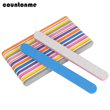 10Pcs/lot Colorful Professional Nail File Sponge 100/180 Double Sided Nail Buffer Sanding Lime Nail Polisher Manicure Tools Set 2024 - buy cheap