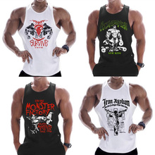 New 2019 Brand Bodybuilding Stringer Tank Tops Men Fitness Singlets Gyms Clothing Mens Sleeveless Shirt Vest 2024 - buy cheap