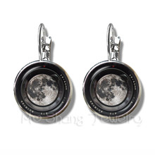 2018 New Trendy Camera Mode Earrings For Photographers Fashion Photography Handmade 16mm Glass Dome Stud Earrings Best Gift 2024 - buy cheap