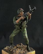 Kit de resina para montagem escala 1/16, vn, soldado dos eua, tiro (não incluso base) 2024 - compre barato