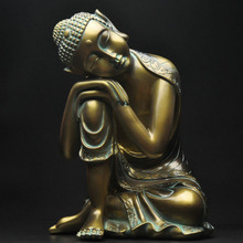 Estatua de resina de Buda para el hogar, joyería creativa para sala de estar, objetos de decoración de entrada, artesanía 2024 - compra barato