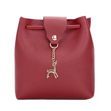 TFTP-Small Bag Women Deer Bucket Bag Handbags Ladies Satchel Mini Shoulder Messenger Bags Simple Design Cross Body Bag(Red) 2024 - buy cheap
