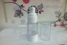 15ML30ML50ML botella transparente sin aire con tapa transparente de boca de pájaro, envase plástico sin aire para cosméticos, 20 unids/lote 2024 - compra barato