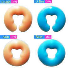 Silicone Health Spa Gel Travel Pillow Cool Summer U-shape Pillows soft No trace Face Rest Body Massage Pads Memory Foam 750g 2024 - buy cheap