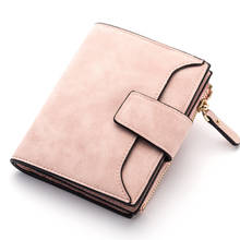 New Leather Women Wallet Hasp Small and Slim Coin Pocket Purse Women Wallets Cards Holders Luxury Brand Wallets Designer Purse 2024 - buy cheap