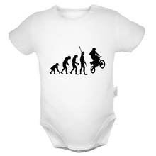 The Evolution of Man Printed 6-24M Newborn Baby Girl Boys Summer Clothes Short Sleeve Romper Jumpsuit Outfits 100% Cotton 2024 - buy cheap