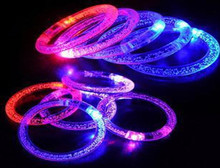 2016 Rushed Led Toys Juguetes Basket Lumineuse 12pc  Flashing Acrylic Bracelet Light-up Wristband Luminous  Multi-color 2024 - buy cheap