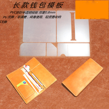 DIY long women men money wallet credit card holder leather craft purse wallet sewing pattern template 1set 2024 - buy cheap