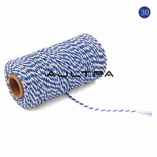 200Roll 100M 2mm Double-color Cotton Bakers Twine String Cotton Cords Rope Home Decor DIY Craft For Apparel Sewing Fabric 2024 - buy cheap