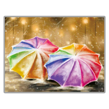 Pintura de diamante 5D DIY, hermoso "paraguas colorido", bordado de diamantes cuadrados/redondos, taladros, mosaico, imagen de diamantes de imitación 2024 - compra barato