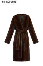 Женское меховое пальто Arlenesain, на заказ, 2019 2024 - купить недорого