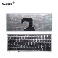 GZEELE-teclado para ordenador portátil Lenovo U410, U410-ITH, IFI, color negro, Marco plateado, versión rusa y RU, MP-11K93SU-6862 2024 - compra barato