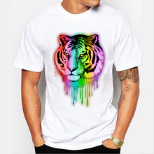 Camiseta estampa animal desenho animado masculina, camiseta casual preta divertido gato hipster 2024 - compre barato