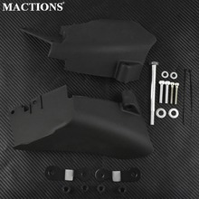 Motorcycle Air Heat Deflector Saddle Shield Black Kit Set For Harley Dyna 2006-2017 Models Later Mid Frame Heat Deflectors 2024 - buy cheap