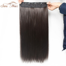 Suri Hair Straight Synthetic Clip On Hair Extension Women Hair Pieces 5 Clips 24inch 6 Colors Avalible 2024 - buy cheap