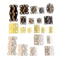 10 conjunto de dobradiças de porta de ouro/prata/bronze gaveta caixa de jóias caixa de decoração dobradiça para hardware de móveis 2024 - compre barato