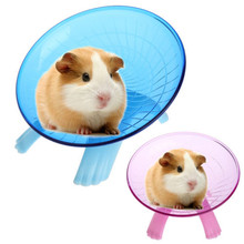 Hamster mouse de corrida, disco voador de plástico com 18cm de diâmetro, roda para exercício esportivo e corrida 2024 - compre barato