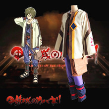 Kabaneri-abrigo para disfraz de la fortaleza de hierro Ikoma, camisa, pantalones, cinturón, camiseta y Bolsa, Anime japonés 2024 - compra barato