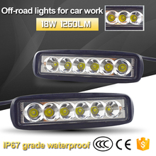 10pcs 6 Inch 18W LED Work Light Bar 10-30v for Indicators Motorcycle Driving Offroad Boat Car Tractor Truck 4x4 SUV ATV 2024 - buy cheap